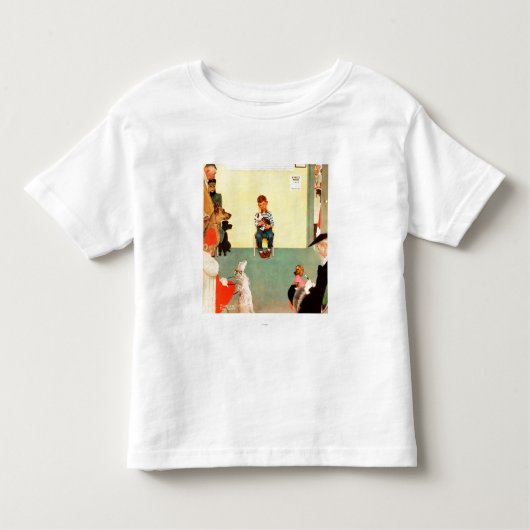 Bij het eten door Norman Rockwell Kinder Shirts (Voorkant)