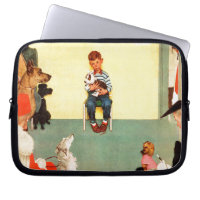 Bij het eten door Norman Rockwell