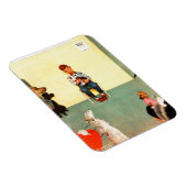 Bij het eten door Norman Rockwell Magneet (Rechterzijde)