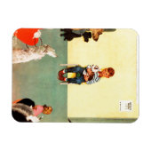 Bij het eten door Norman Rockwell Magneet (Horizontaal)