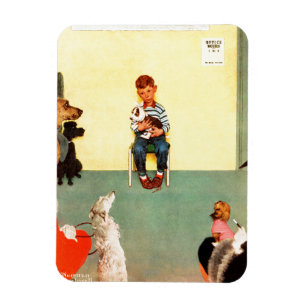 Bij het eten door Norman Rockwell Magneet