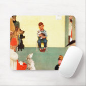 Bij het eten door Norman Rockwell Muismat (Met muis)