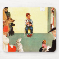 Bij het eten door Norman Rockwell