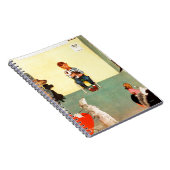 Bij het eten door Norman Rockwell Notitieboek (Rechterzijde)