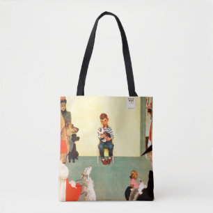 Bij het eten door Norman Rockwell Tote Bag