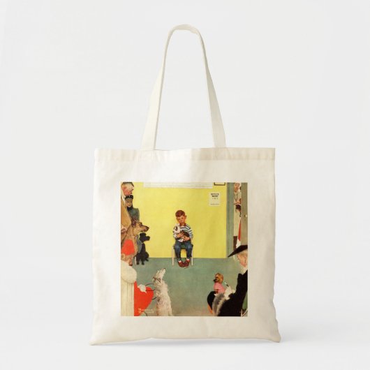 Bij het eten door Norman Rockwell Tote Bag (Voorkant)