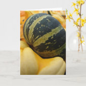 Bij het Flard van de Pompoen Kaart (Gele Bloem)