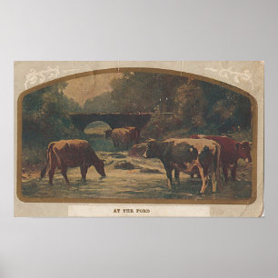 Bij het Ford Postkantoor Brighton, IA 7 dec. 1910 Poster