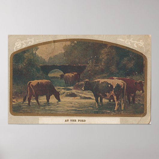 Bij het Ford Postkantoor Brighton, IA 7 dec. 1910 Poster (Voorkant)