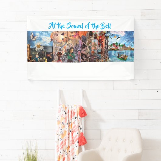 Bij het geluid van de bel spandoek (Insitu)