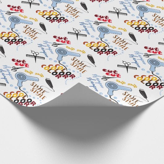 Bij het haarsalon cadeaupapier (Hoek)