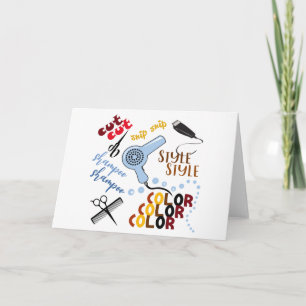 Bij het haarsalon kaart