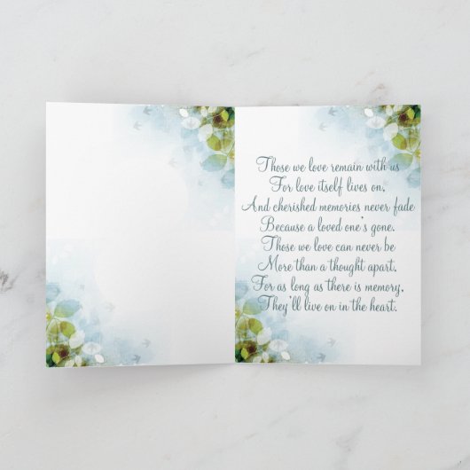 Bij het Houden van de van HerdenkingsHerinnering Kaart (Binnen)