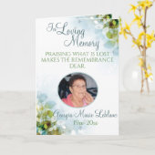 Bij het Houden van de van HerdenkingsHerinnering Kaart (Gele Bloem)