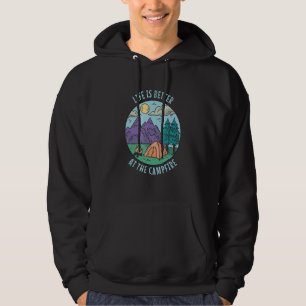 Bij het kampvuur Camping Kampeerder Hoodie