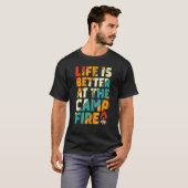 Bij het kampvuur Camping Vitange T-shirt (Voorkant volledig)