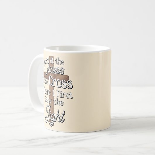 Bij het kruis koffiemok (Voorkant links)