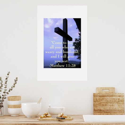 Bij het kruis poster (Keuken)