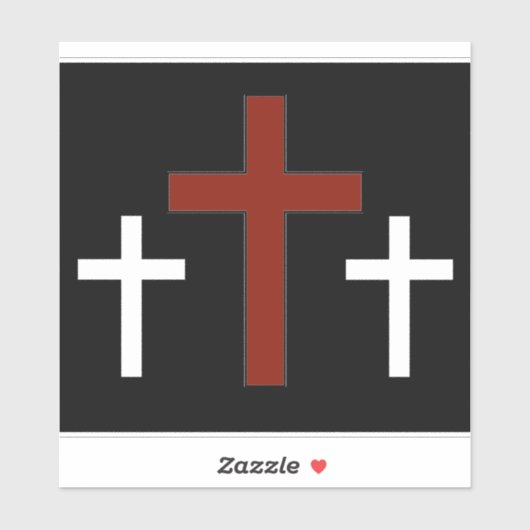 Bij het kruis sticker (Vel)