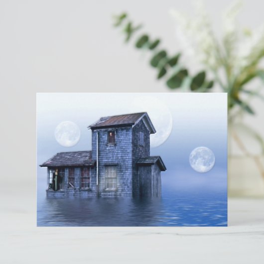 Bij het Lake House Bedankkaart (Staand voorkant)