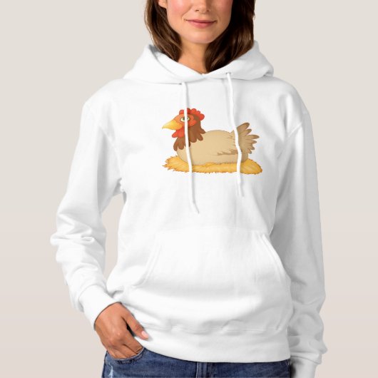Bij het leggen op eieren Vrouwen Hoodie (Voorkant)