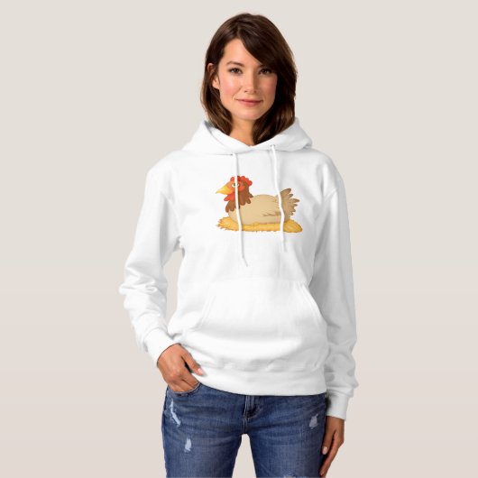 Bij het leggen op eieren Vrouwen Hoodie (Voorkant volledig)