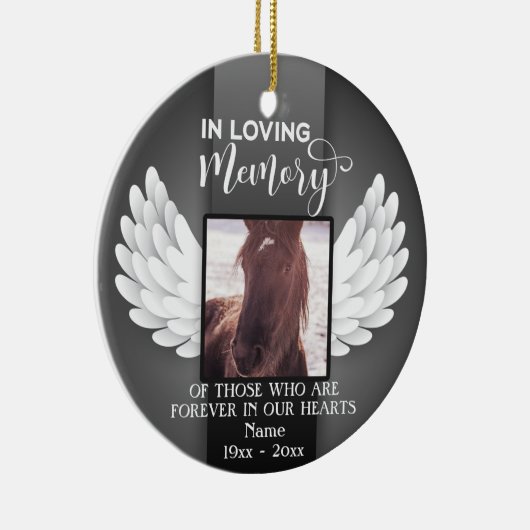 Bij het liefhebben van de Aangepaste Foto van het  Keramisch Ornament (Rechts)