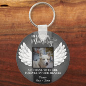 Bij het liefhebben van de Aangepaste Foto van het  Sleutelhanger (Voorkant)