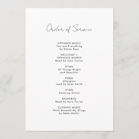 Bij het liefhebben van de Foto van het Geheugen -  Programmakaart (Achterkant)