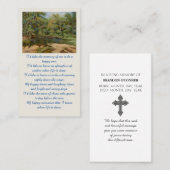 Bij het liefhebben van de geheugensympathikaart visitekaartje (Voorkant / Achterkant)