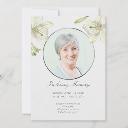 Bij het liefhebben van de  gelaatskaart kaart (Voorkant)