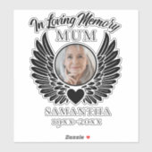 Bij het liefhebben van de Mum van de Aangepaste Au Sticker (Vel)