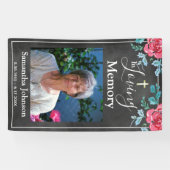 Bij het liefhebben van geheugen begrafenisherinner spandoek (Horizontaal)