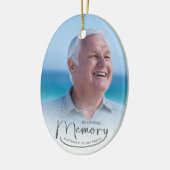 Bij het liefhebben van geheugenfotoKerstmis Keramisch Ornament (Links)