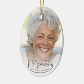 Bij het liefhebben van geheugenfotoKerstmis Keramisch Ornament (Links)