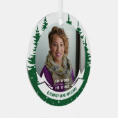 Bij het liefhebben van geheugenfotoKerstmis Metalen Ornament (Voorkant Rechts)