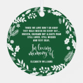 Bij het liefhebben van geheugenfotoKerstmis Metalen Ornament (Achterkant)