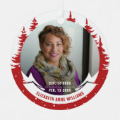 Bij het liefhebben van geheugenfotoKerstmis Metalen Ornament (Voorkant)