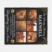 Bij het liefhebben van geheugenhonden fleece deken (Voorkant (Horizontaal))