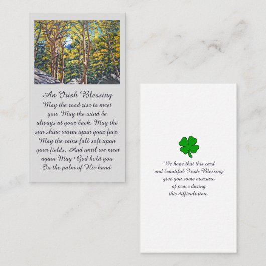 Bij het liefhebben van het Afbeelding van het Gehe Visitekaartje (Voorkant / Achterkant)