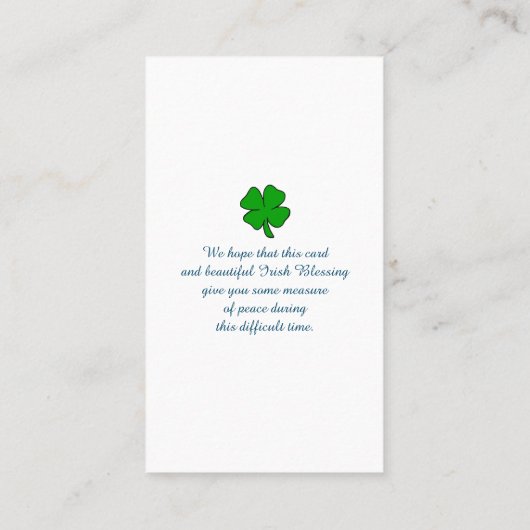 Bij het liefhebben van het Afbeelding van het Gehe Visitekaartje (Achterkant)