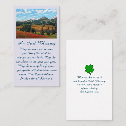 Bij het liefhebben van het Afbeelding van het Gehe Visitekaartje (Voorkant / Achterkant)