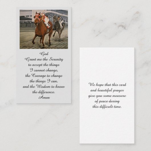 Bij het liefhebben van het Afbeelding van het Gehe Visitekaartje (Voorkant / Achterkant)