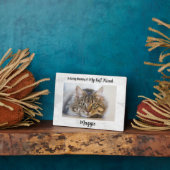 Bij het liefhebben van het geheugen - Kat Memorial Fotoplaat (Zijkant)