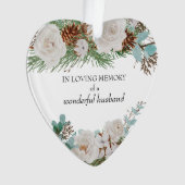 Bij het liefhebben van het Geheugen witte rozenpij Ornament (voorkant)