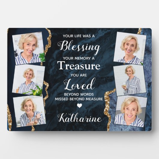 Bij het liefhebben van het Gepersonaliseerde 6 Afb Fotoplaat (voorkant)