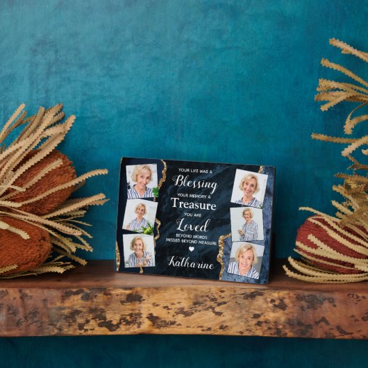 Bij het liefhebben van het Gepersonaliseerde 6 Afb Fotoplaat (Zijkant)