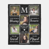 Bij het liefhebben van Memory Gift 6 Foto Unieke M Fleece Deken (Voorkant)