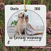 Bij het liefhebben van Memory Pet Memorial Keramisch Ornament