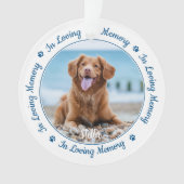 Bij het liefhebben van Memory Pet Memorial Ornament (voorkant)